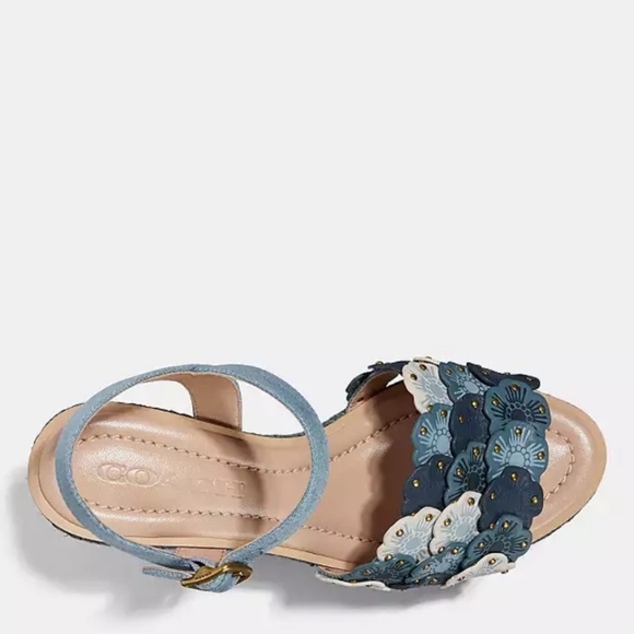 NWT Coach Jess Tea Rose 🌹 Esp Sandals Sz 7.5B - Picture 3 of 13
